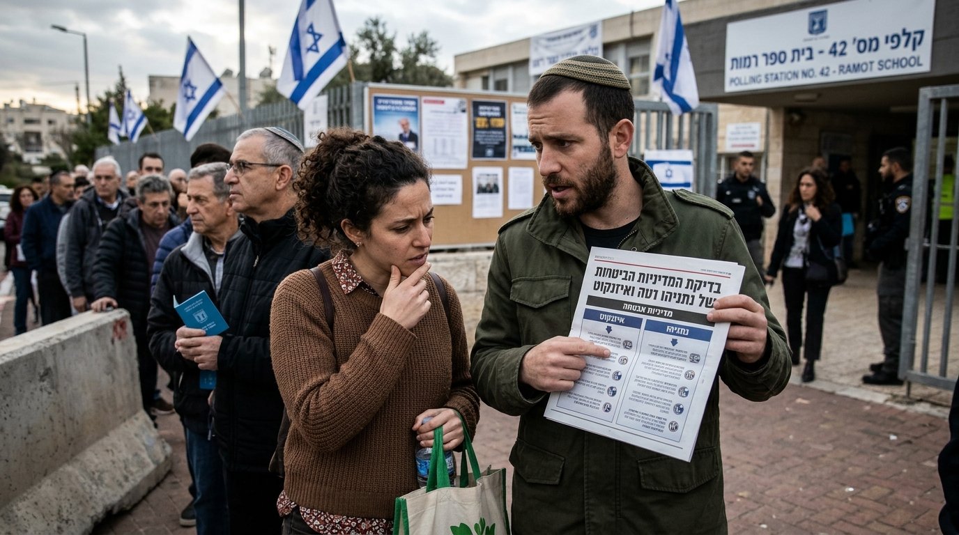 Voters Face Identical Security Stances in Netanyahu and Eisenkot